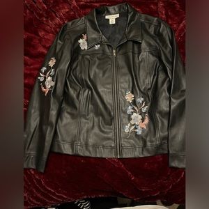 Faux leather jacket